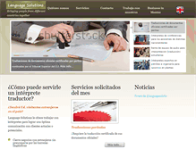 Tablet Screenshot of languagesolutions.com.mx